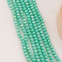 Cristal Rondelle jade pastel metalizado 4mm