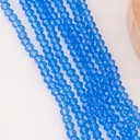 Cristal Rondelle azul zafiro transparente 6mm