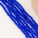 Cristal Rondelle azul marino 6mm