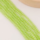 Cristal Rondelle Verde claro 6mm