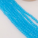 Cristal Rondelle azul celeste 6mm