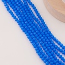 Cristal Rondelle azul rey 6mm