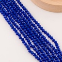 Cristal Rondelle azul marino 6mm