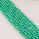 Cristal Rondelle verde menta 6mm