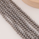 Cristal Rondelle gris claro 6mm