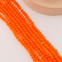Cristal Rondelle naranja neon 6mm