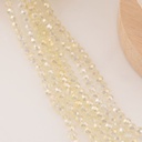 Cristal Rondelle beige marfil 6mm