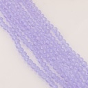 Cristal Rondelle lavanda pastel traslucido 8mm