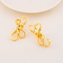 Aretes solidos baño 18k