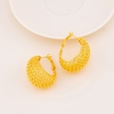 Argollas chunky solidas baño 18k