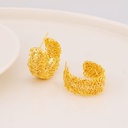 Argollas decoradas baño 18k