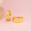 Argollas solidas baño 18k