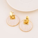 Aretes colgantes esmaltados baño 18k
