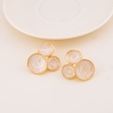 Aretes esmaltados baño 18k