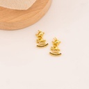 Dije de Snoopy en caballito en micropave