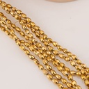 Cristal arroz Dorado 6*8mm