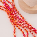 Cristal arroz coral AB 6*8mm
