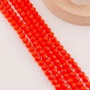 Cristal Football rojo coral 6mm