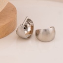 Argollas chunky baño 18k plat