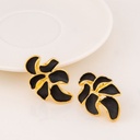 Aretes esmaltados baño 18k