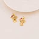 Dije de Snoopy navideño en micropave