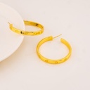 Argollas de marca baño 18k