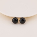 Aretes stud redondos 12mm baño 18k