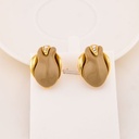 Aretes stud de tulipan baño 18k