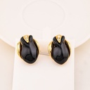 Aretes stud de tulipan baño 18k