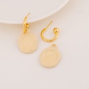 Aretes esmaltados doble uso baño 18k