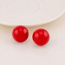 Aretes stud redondos 20mm baño 18k