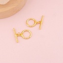 Broche T decorado baño 18k 