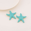 Dije chunky estrella de mar esmaltado baño 18k