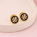 Argollas de marca esmaltadas baño 18k