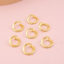 Argolla con seguro 10mm baño 18k