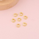 Argolla con seguro 6mm baño 18k