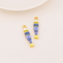 Dije pez esmaltado baño 18k