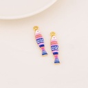 Dije pez esmaltado baño 18k