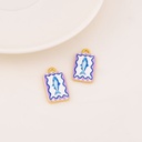 Dije de verano esmaltado baño 18k