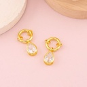 Dije de gota en cristal baño 18k