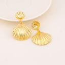 Aretes colgantes veraniegos baño 18k