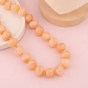 Collar chunky acrilico baño 18k