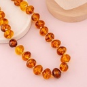 Collar chunky acrilico baño 18k