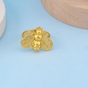 Anillo ajustable de abejita en acero inoxidable