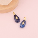 Dije de gota en piedra semipreciosa baño 18k