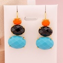 Aretes de perla barroca engastado en goldfilled