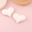 Dije chunky de corazon esmaltado baño 18k